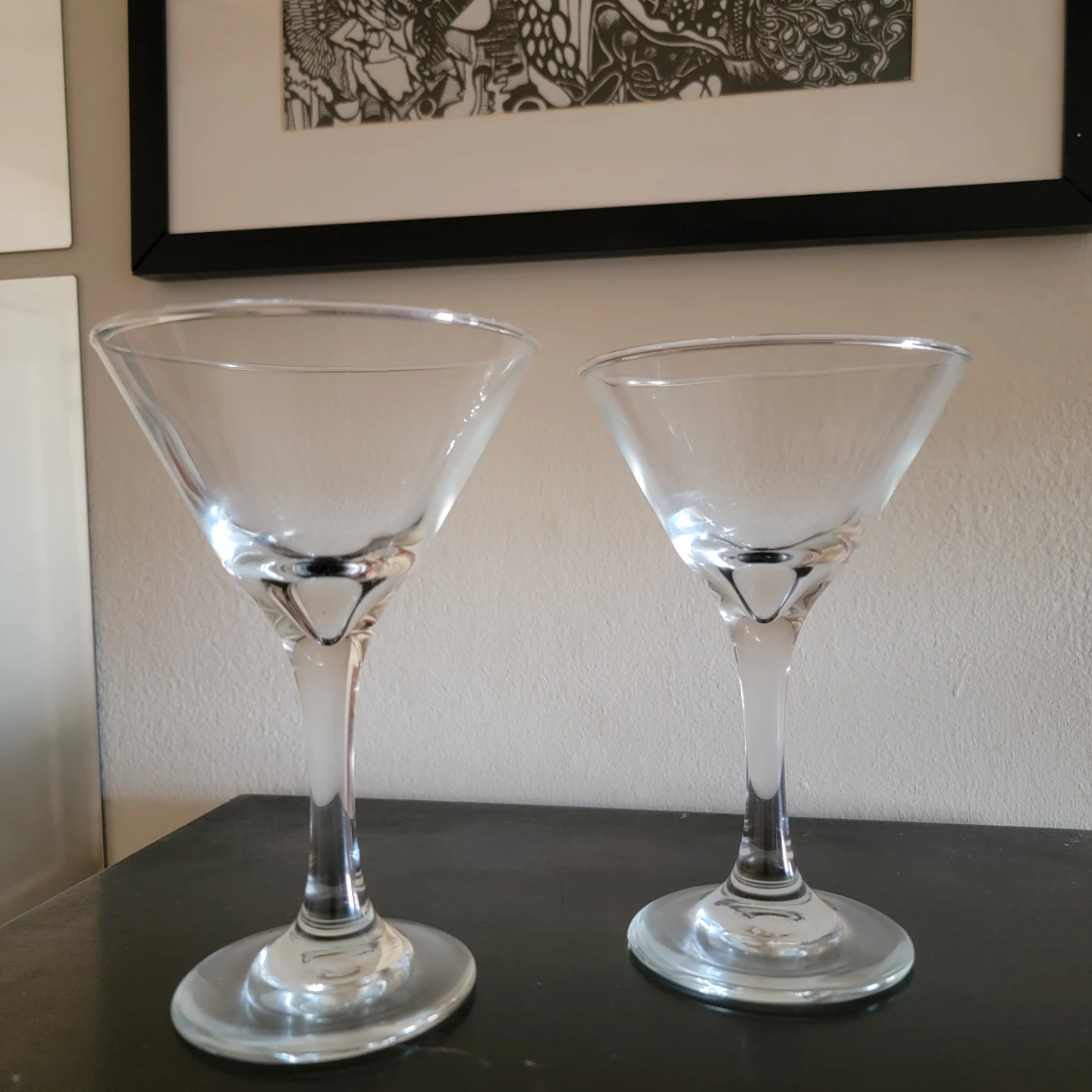 Set of 2 Martini Glasses
