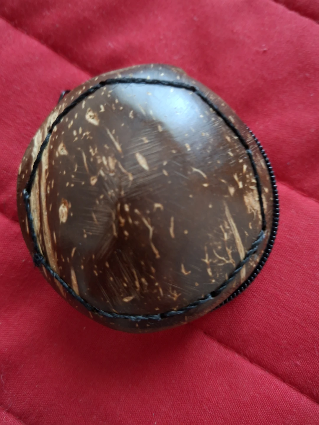 Coconut Shell Coin Pouch