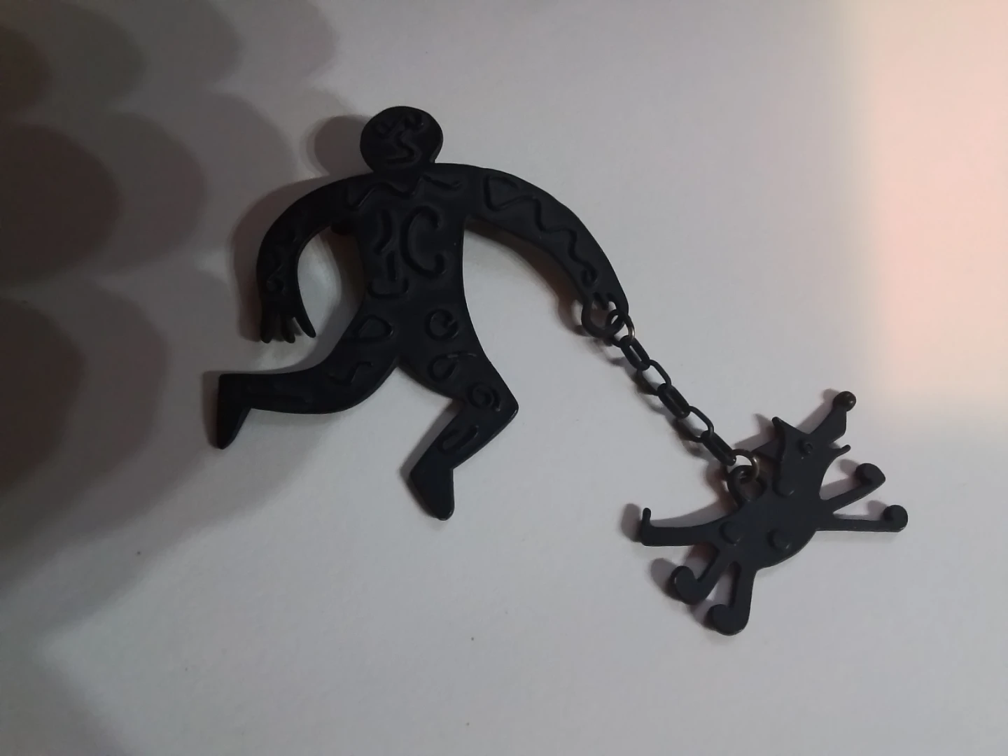 Rare Vng 1980s Jean-Charles de Castelbajac Black Pop Art Brooch - photo 4