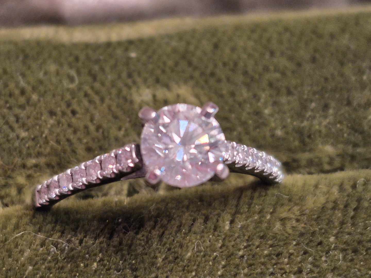 Diamond Engagement Ring - 0.73TCW - White Gold
