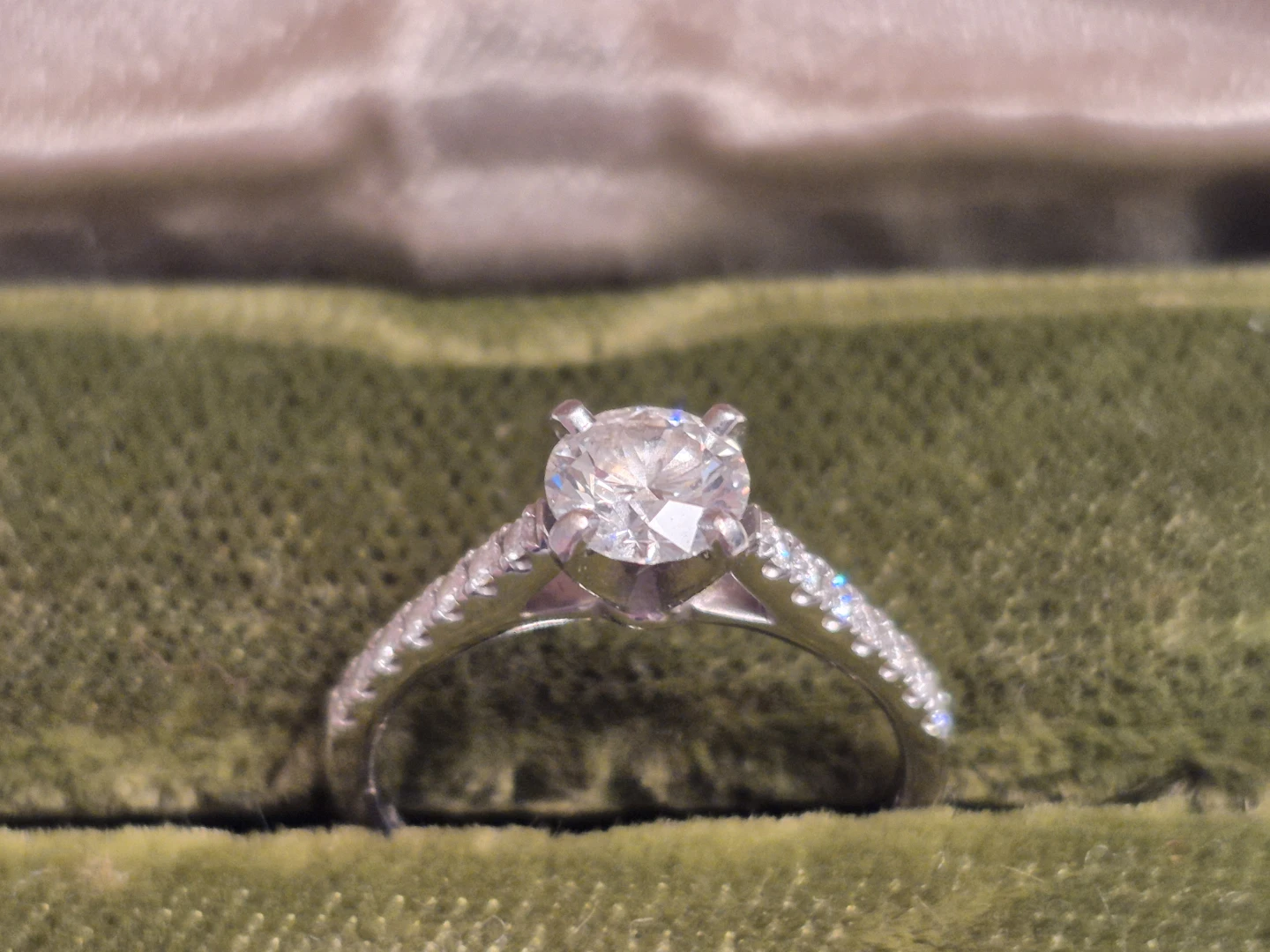 Diamond Engagement Ring - 0.73TCW - White Gold - photo 5
