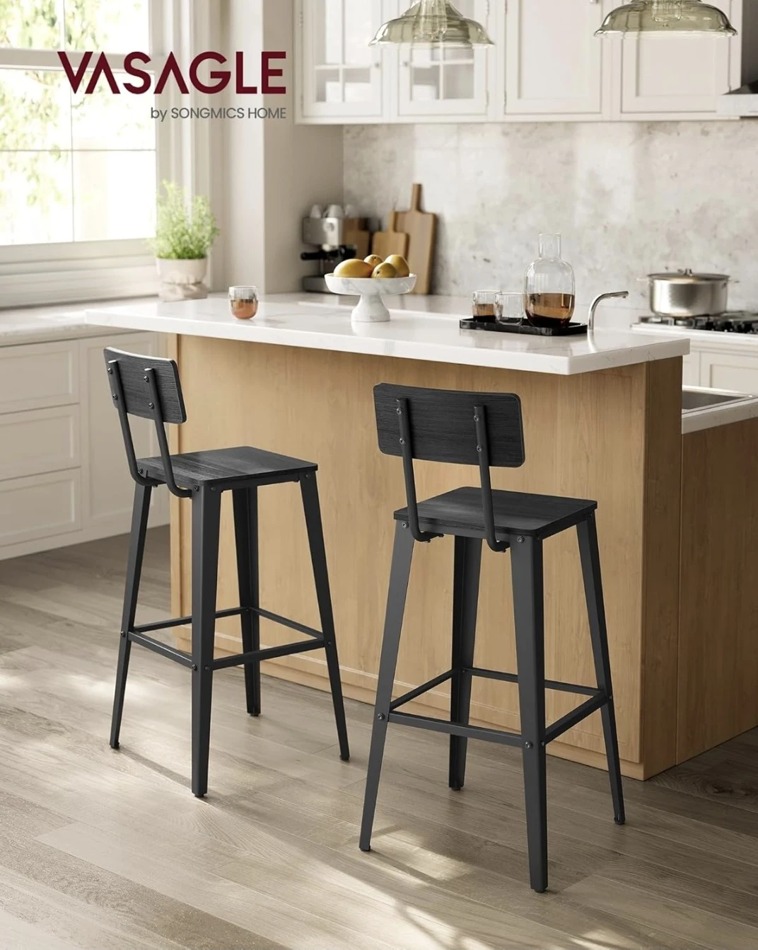 VASAGLE Bar Table and 2 Stools Set - photo 2