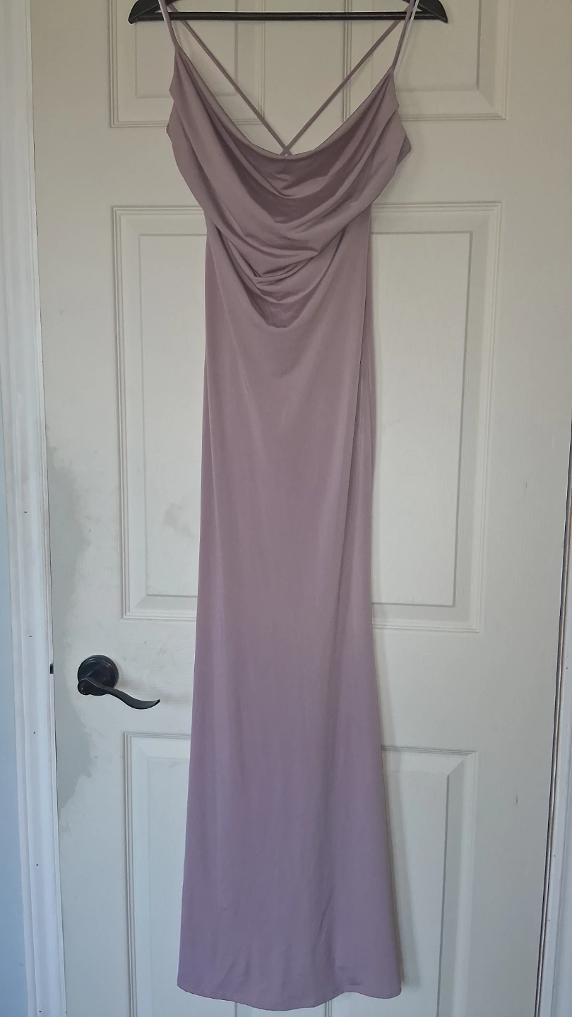 Purple Spaghetti Strap Maxi Dress