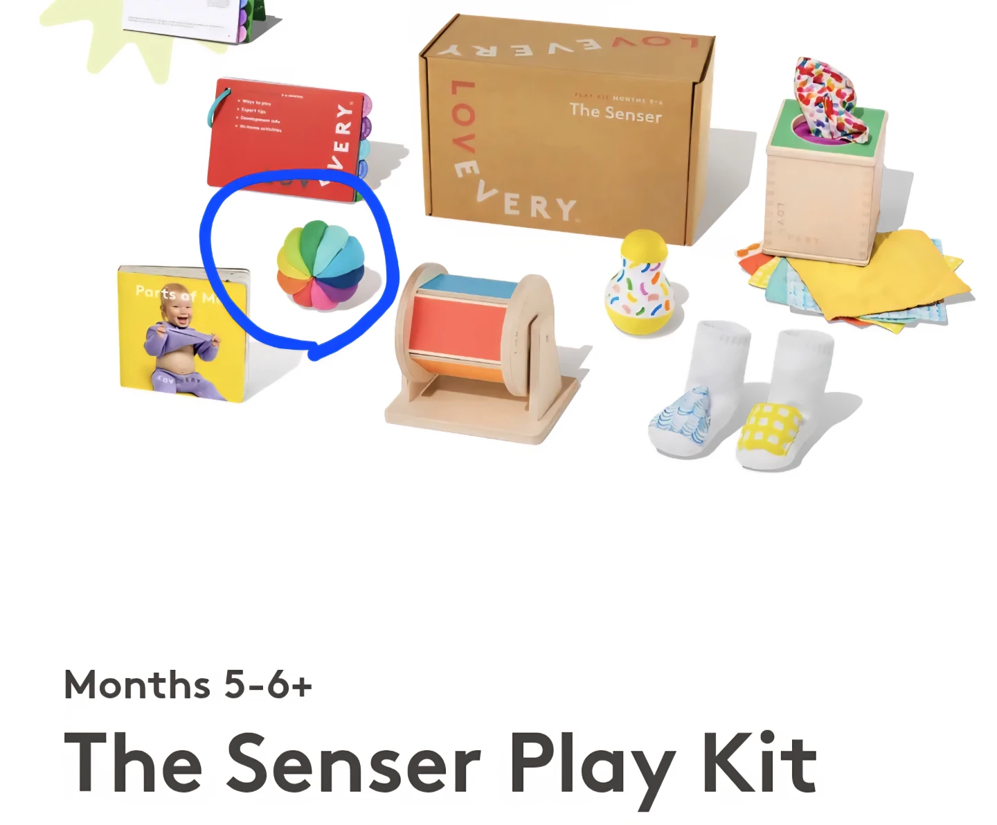 Lovevery Montessori Toy Baby Play Kit Set 5 months to 18+ - photo 2