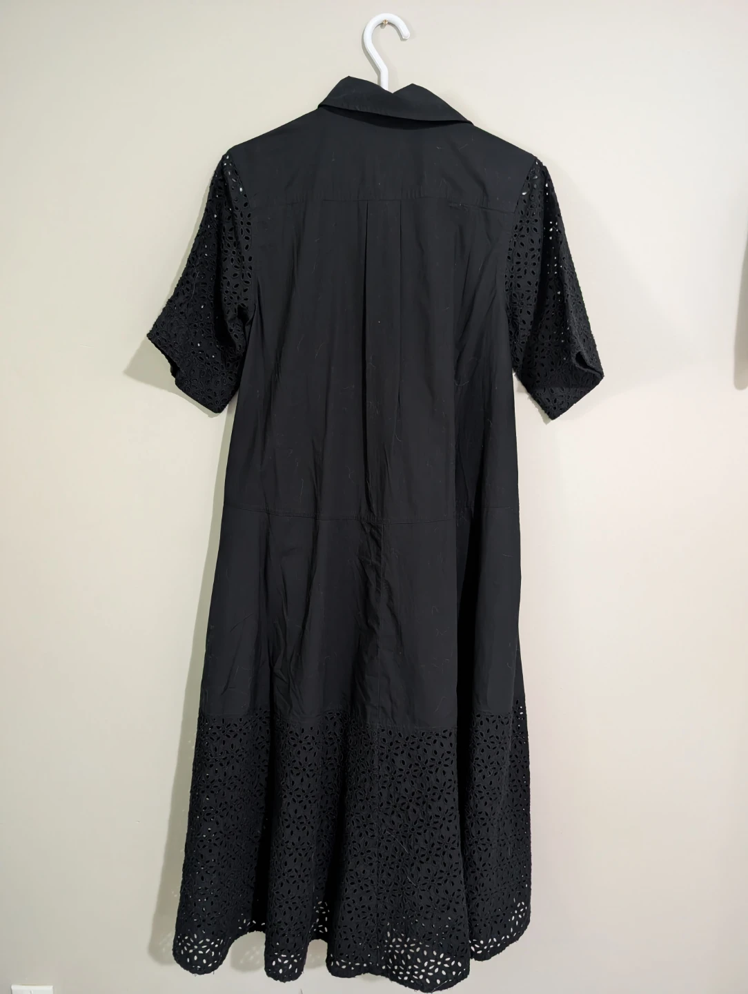 Black Banana Republic Shirt Dress with Eyelet Details - photo 2
