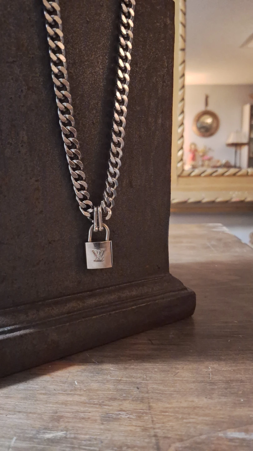 S. Steel locket necklace