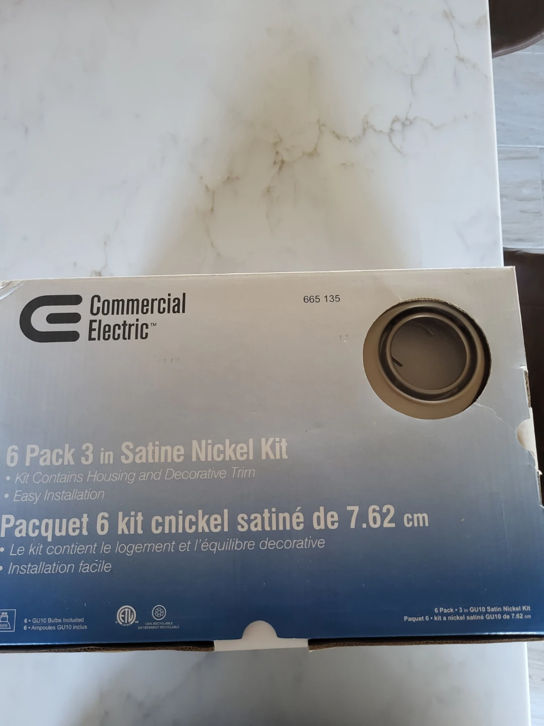 Commercial Electric 6-Pack 3 in Satin Nickel Kit - photo 2