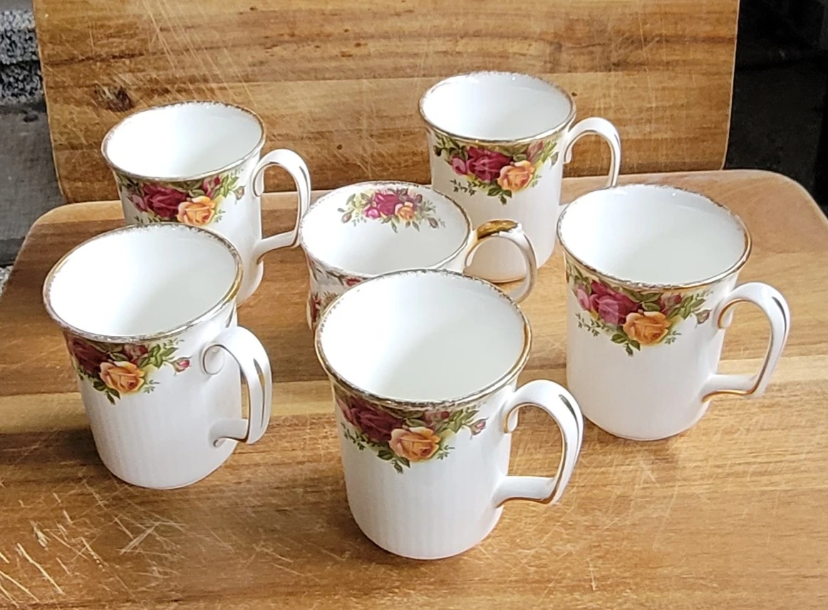 Royal Albert Old Country Roses Mugs Set of 6