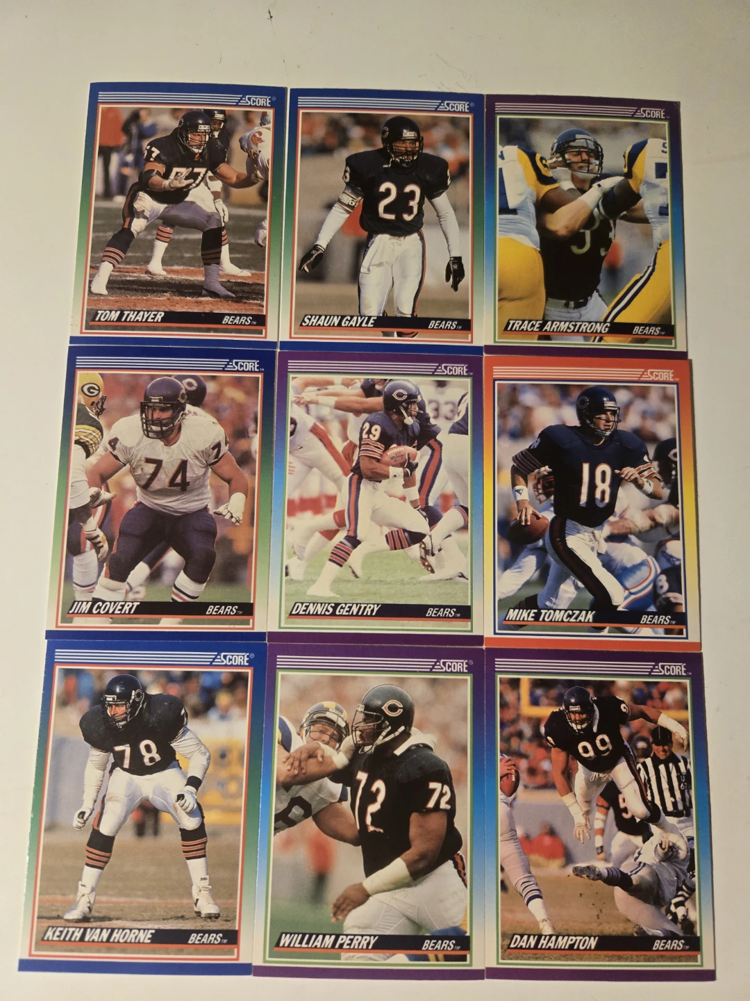 1990 Score Chicago Bears Football Cards - photo 3