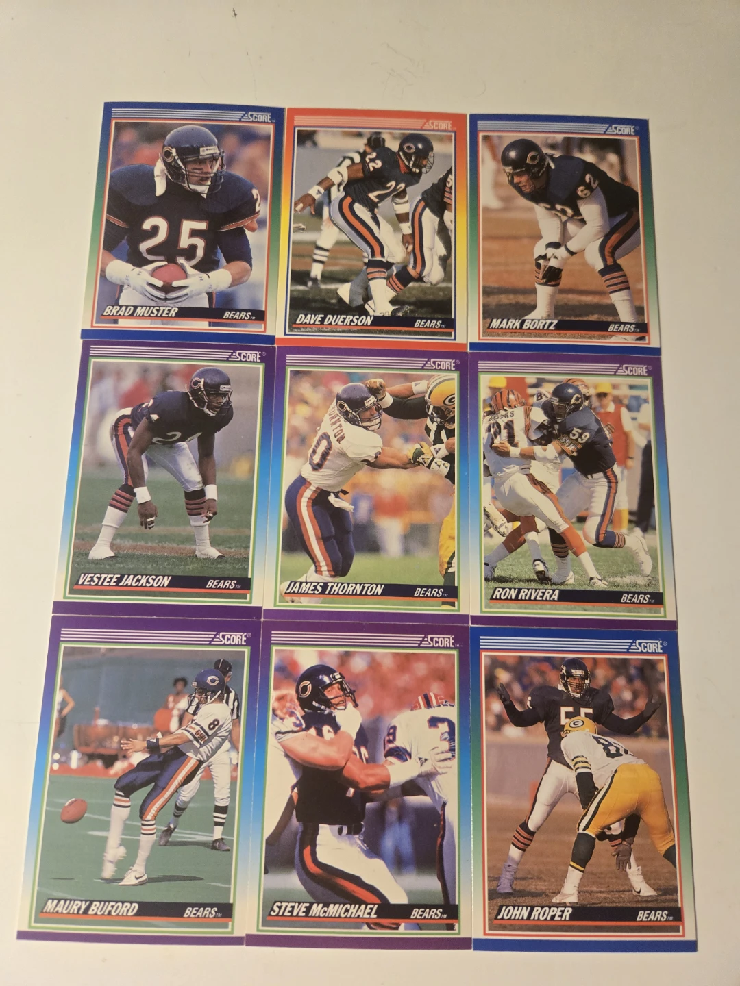 1990 Score Chicago Bears Football Cards - photo 5