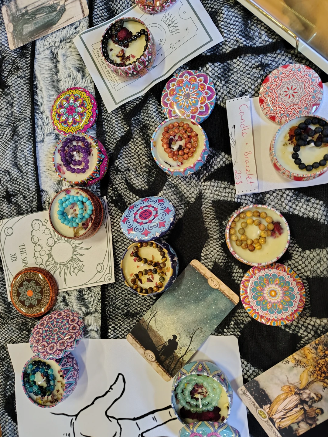 Tallow Candles with Gemstone Bracelets - photo 3