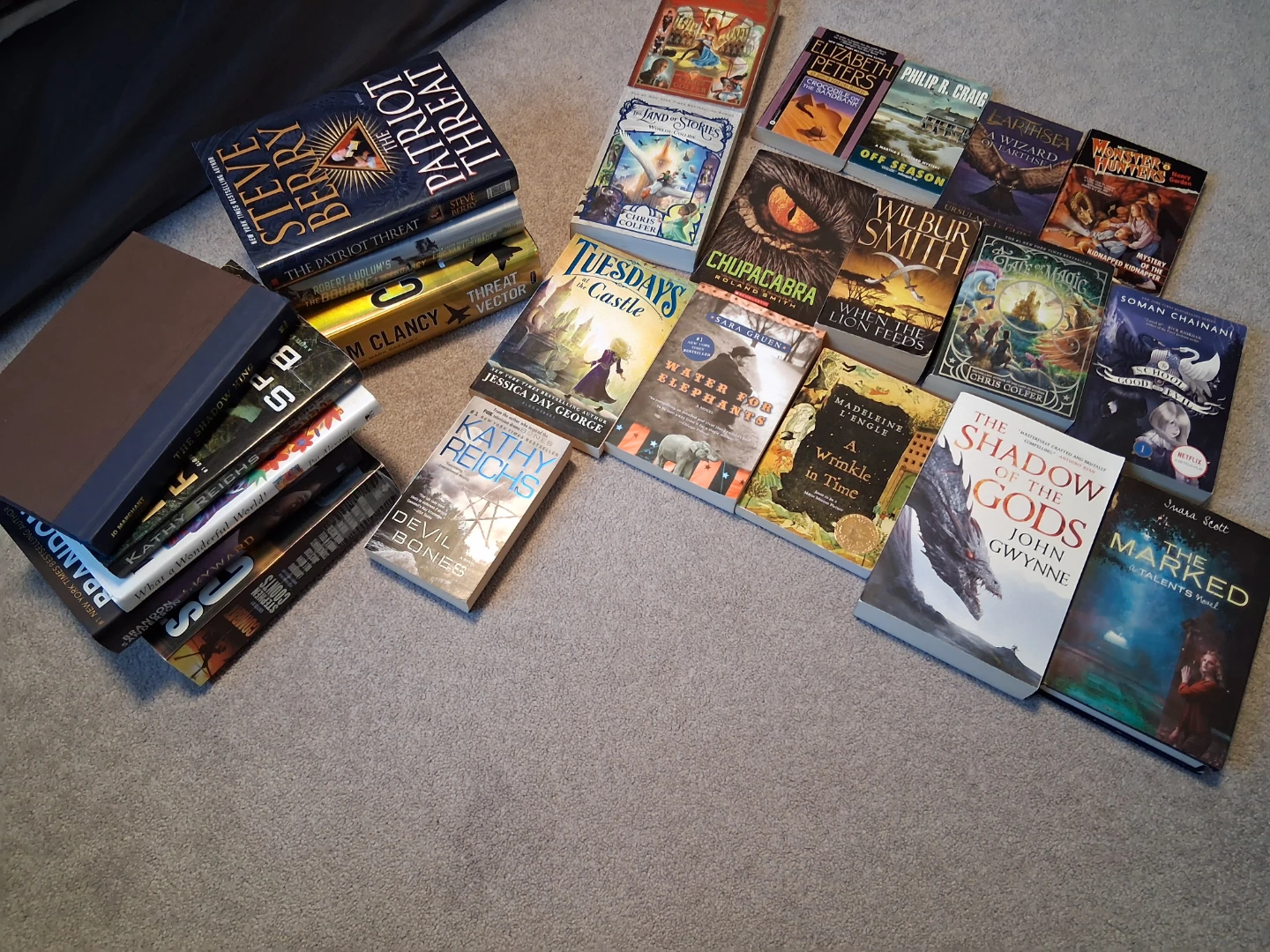 Assorted Paperback Fantasy & Thriller Books