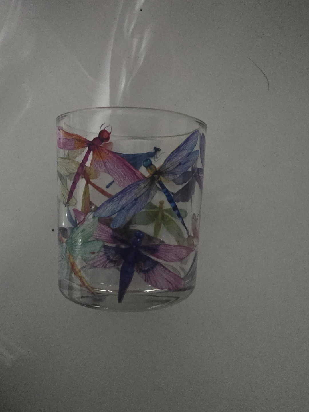 Glass Votive Holder with Dragonflies - photo 2