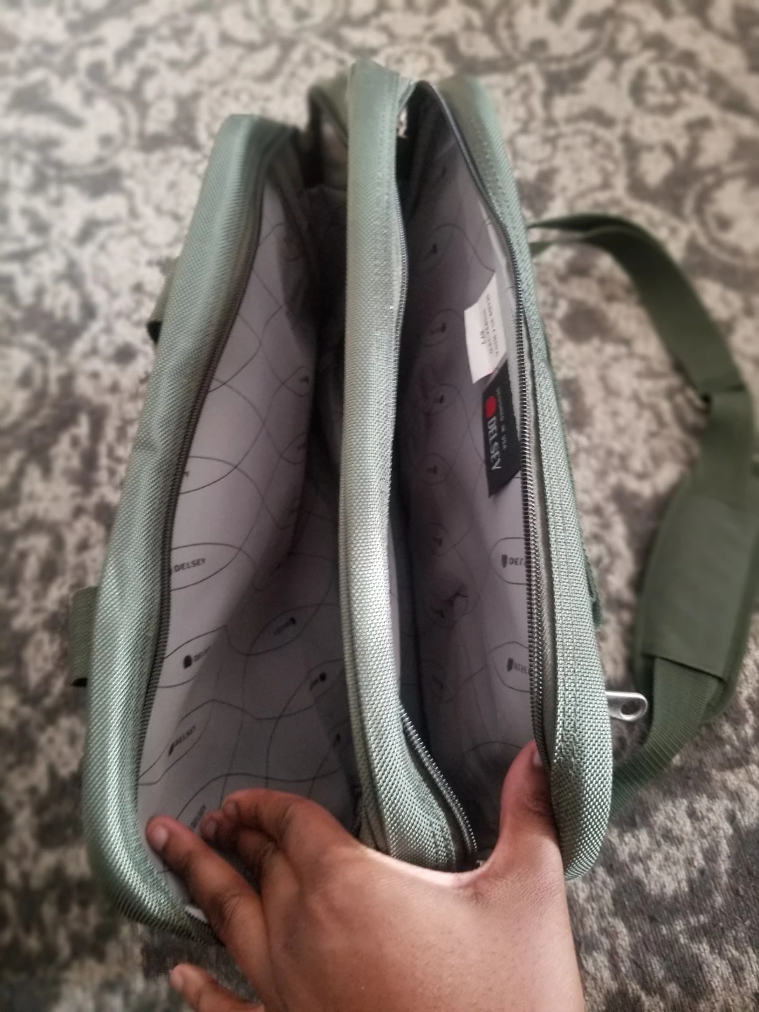 Delsey Dark Green Laptop Bag - photo 4