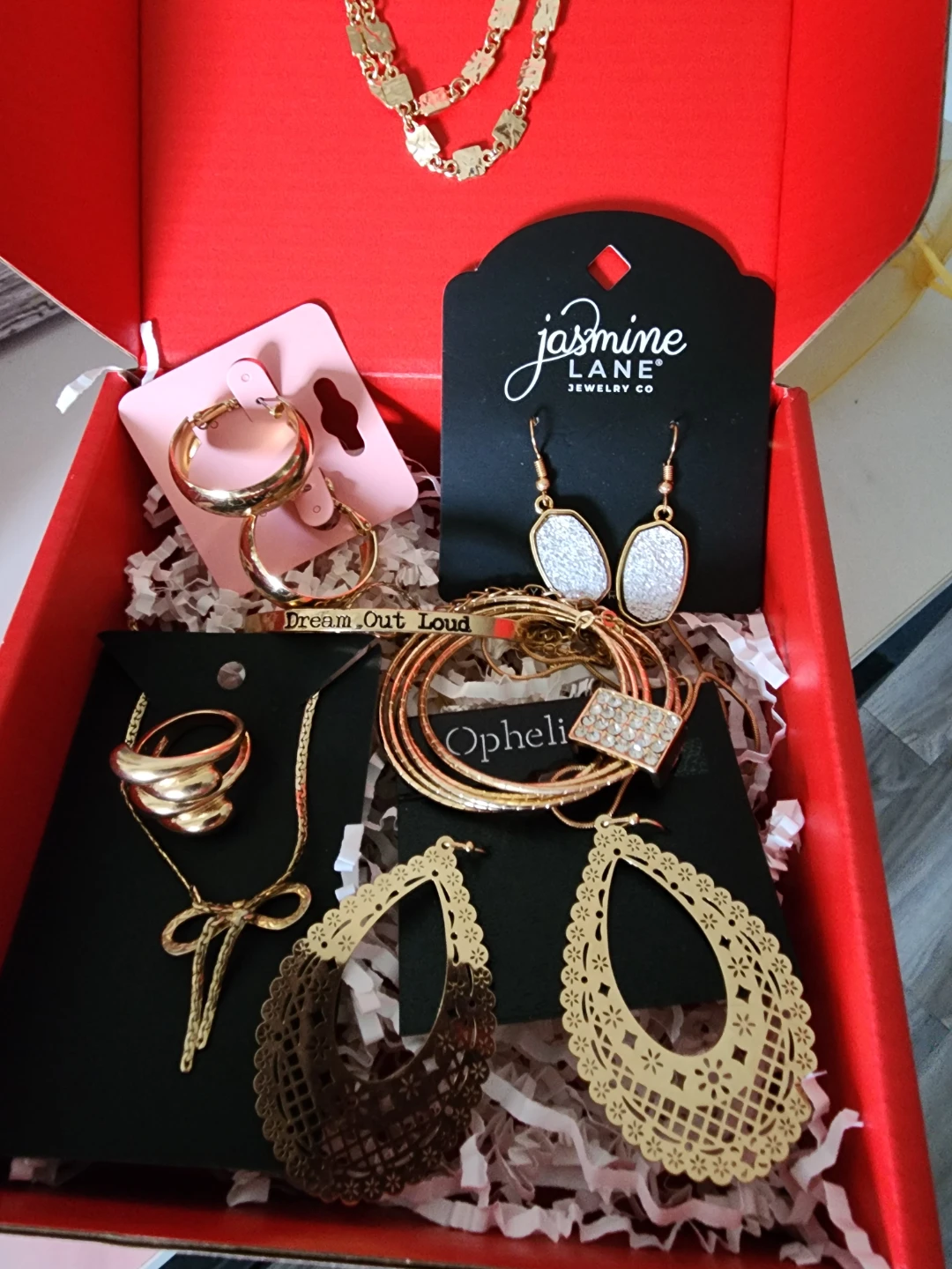 Jasmine Lane Jewelry Co. Gold Tone Necklace & Earring Set - photo 2