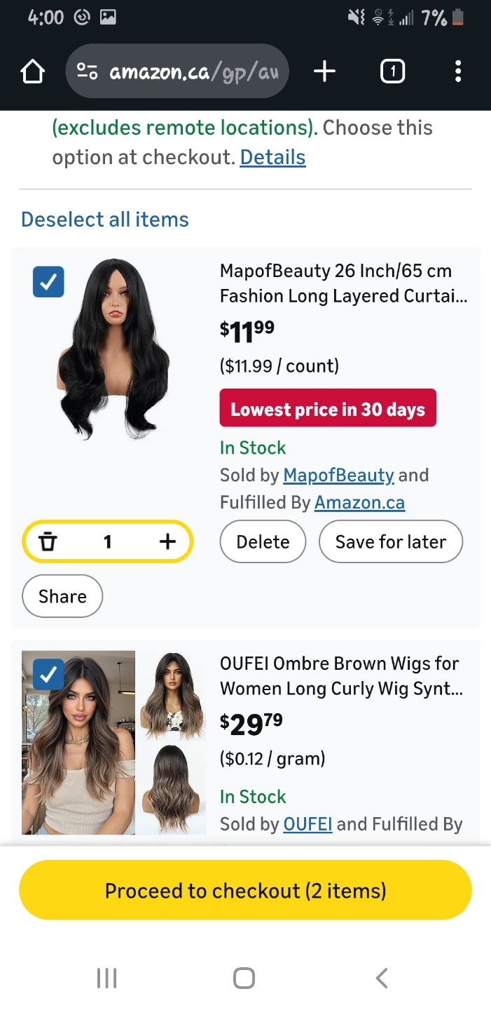 MapofBeauty 26 Inch Black Layered Wig