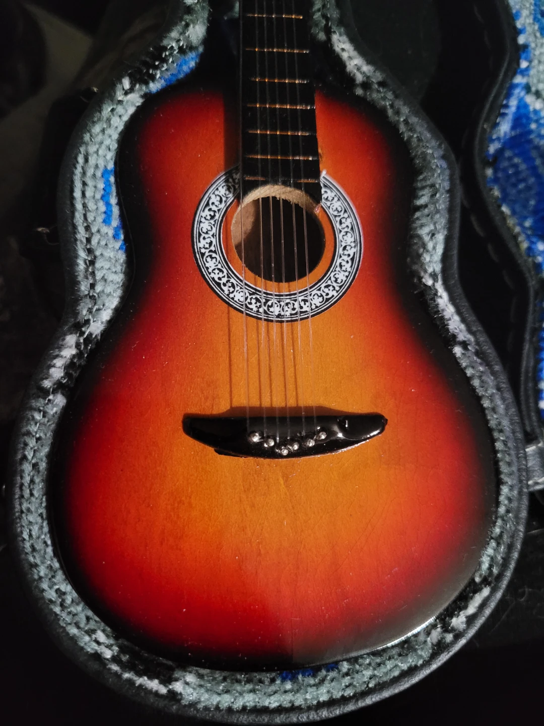 Miniature Acoustic Guitar with Case