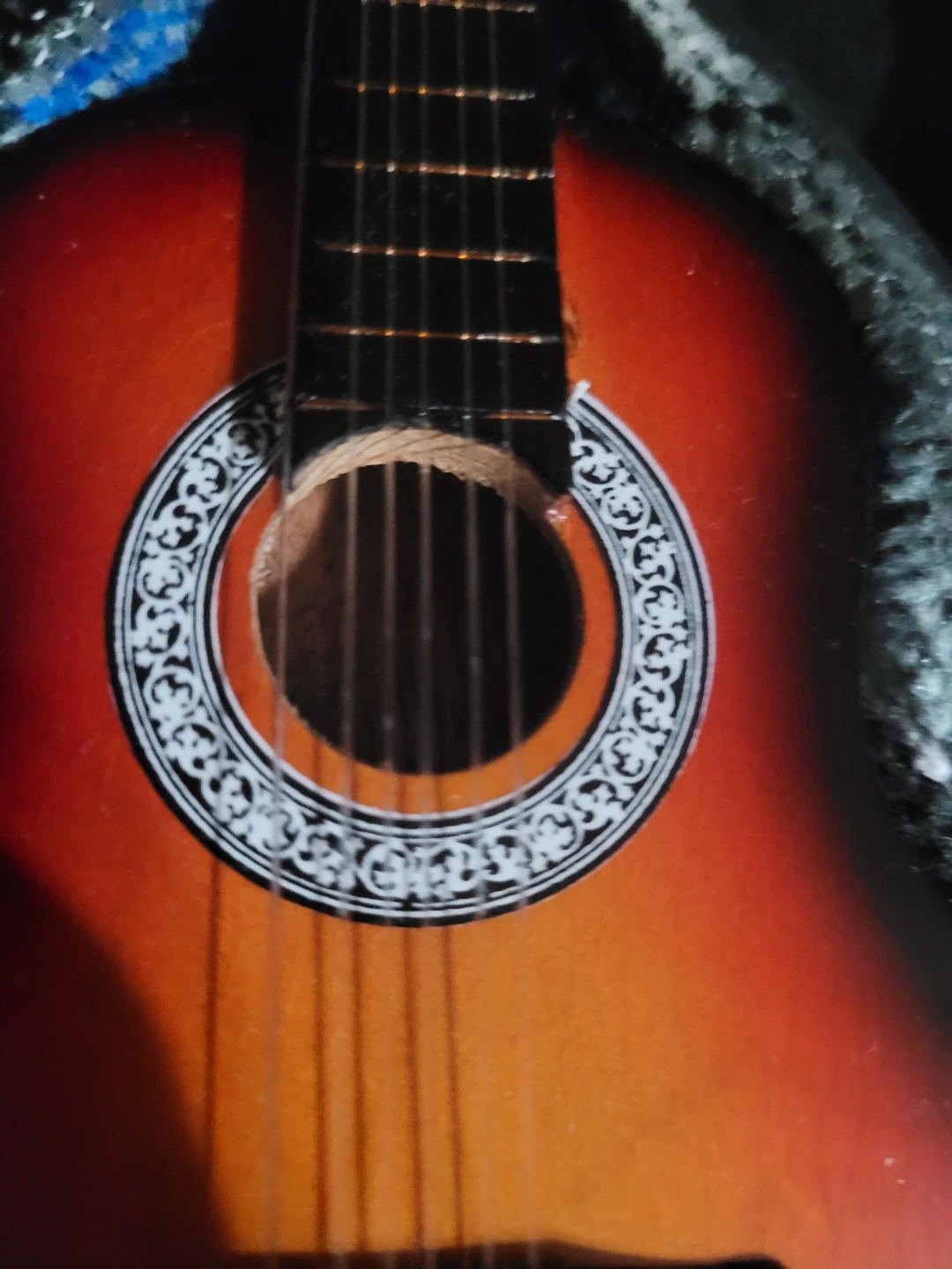 Miniature Acoustic Guitar with Case - photo 2