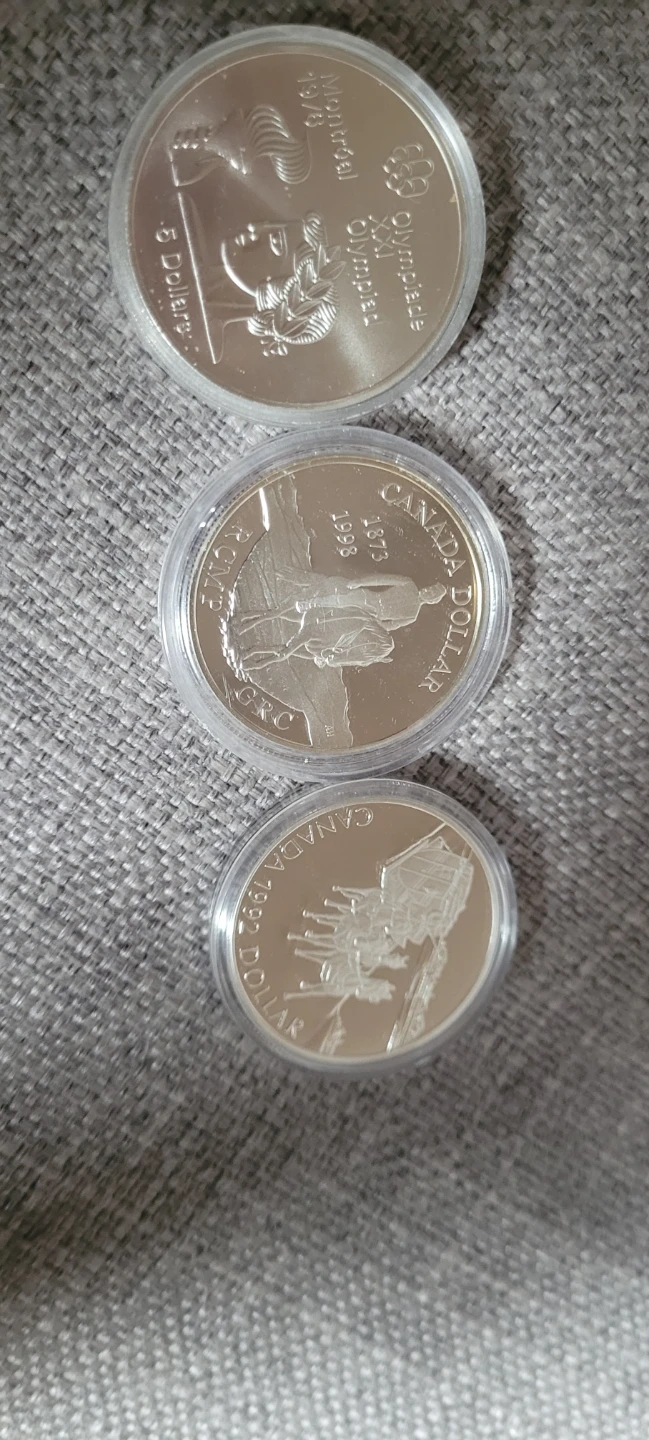 3 sterling silver coins