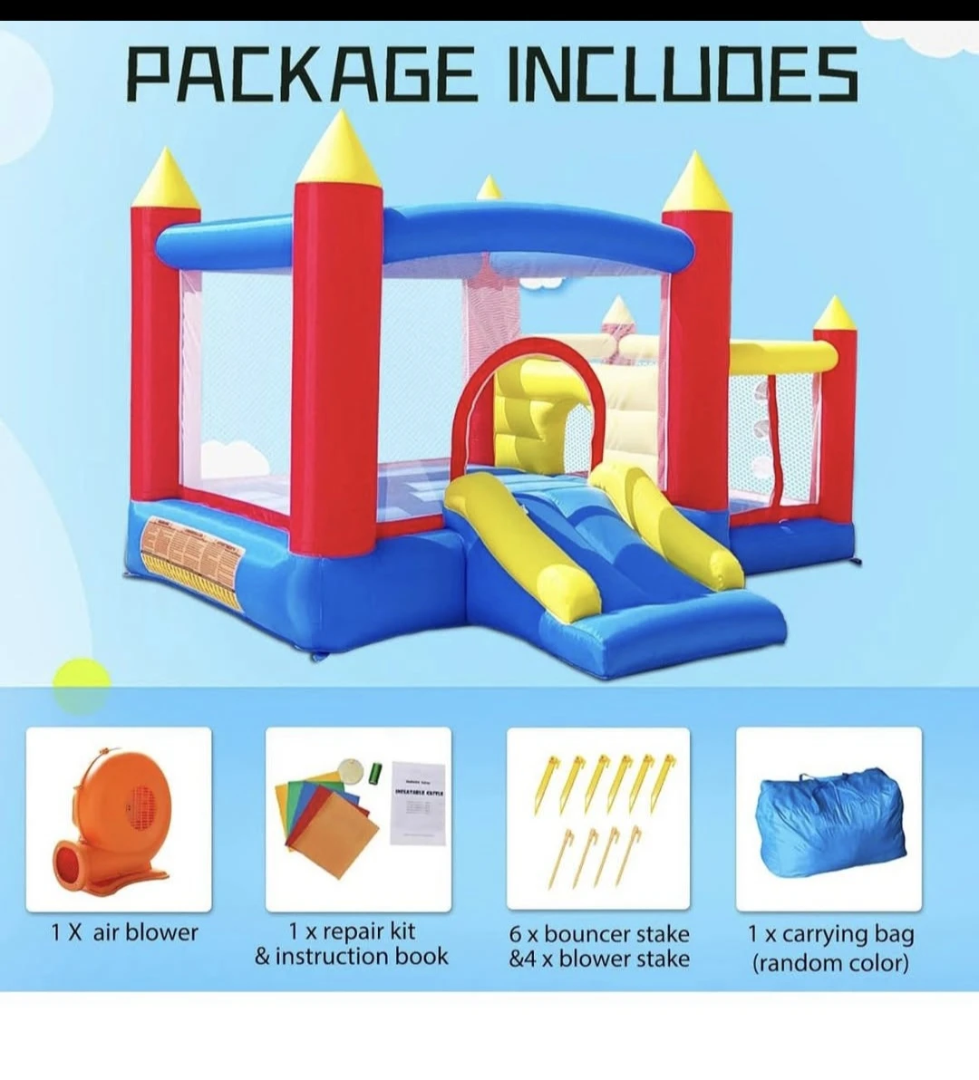 Baralir Inflatable Bounce House Castle with Ball Pit - photo 3