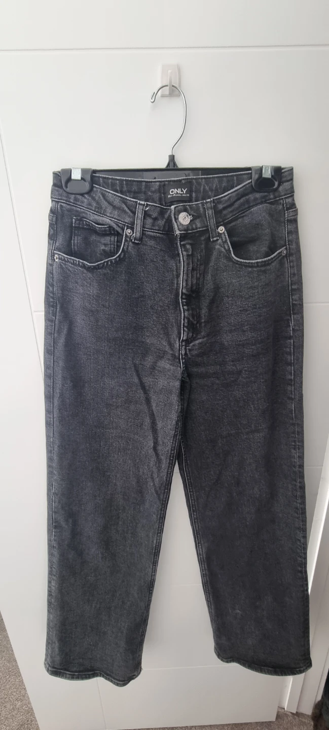 ONLY Blue Denim Cropped Jeans - Grey - Size 28/32