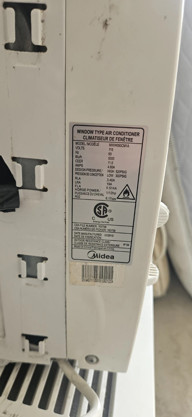 Midea Window Type Air Conditioner MW050C1A