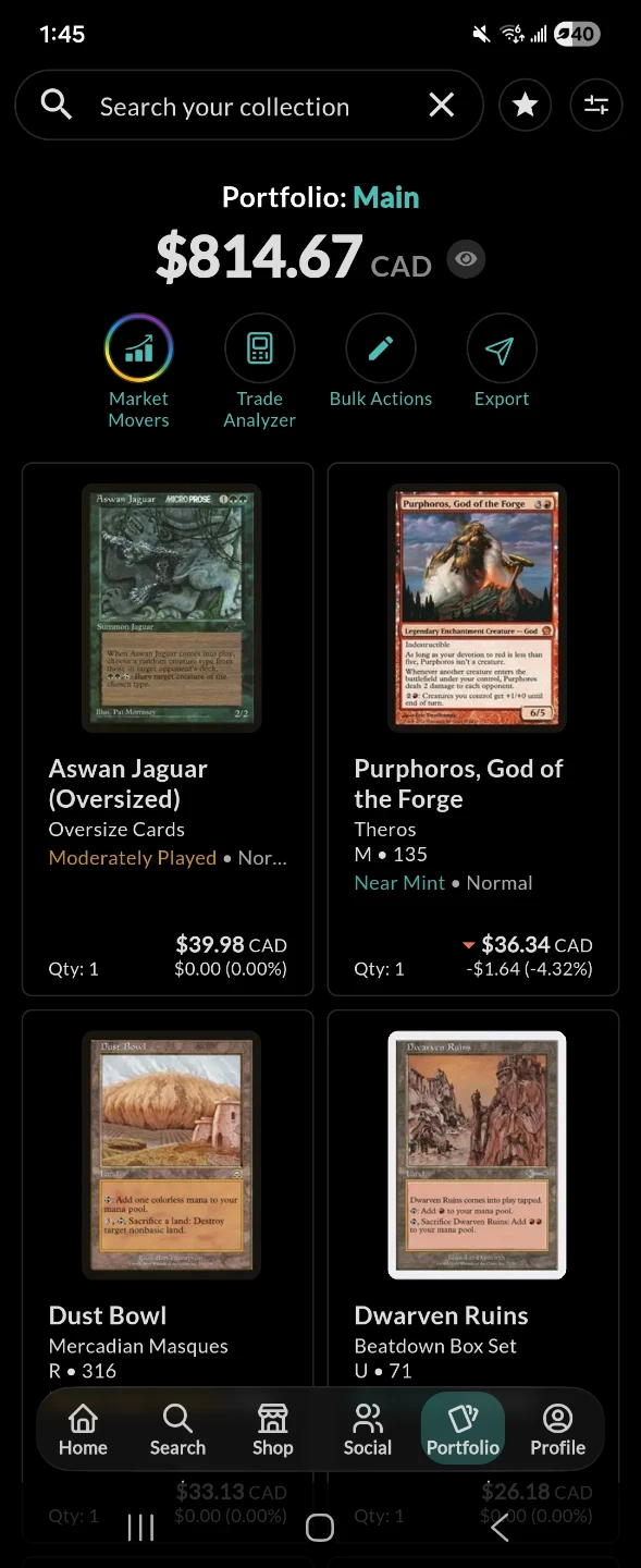 Magic the gathering lot