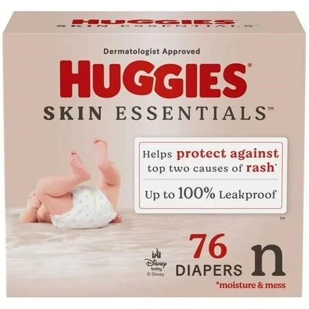 Huggies Skin Essentials Diapers - 76 count - photo 2