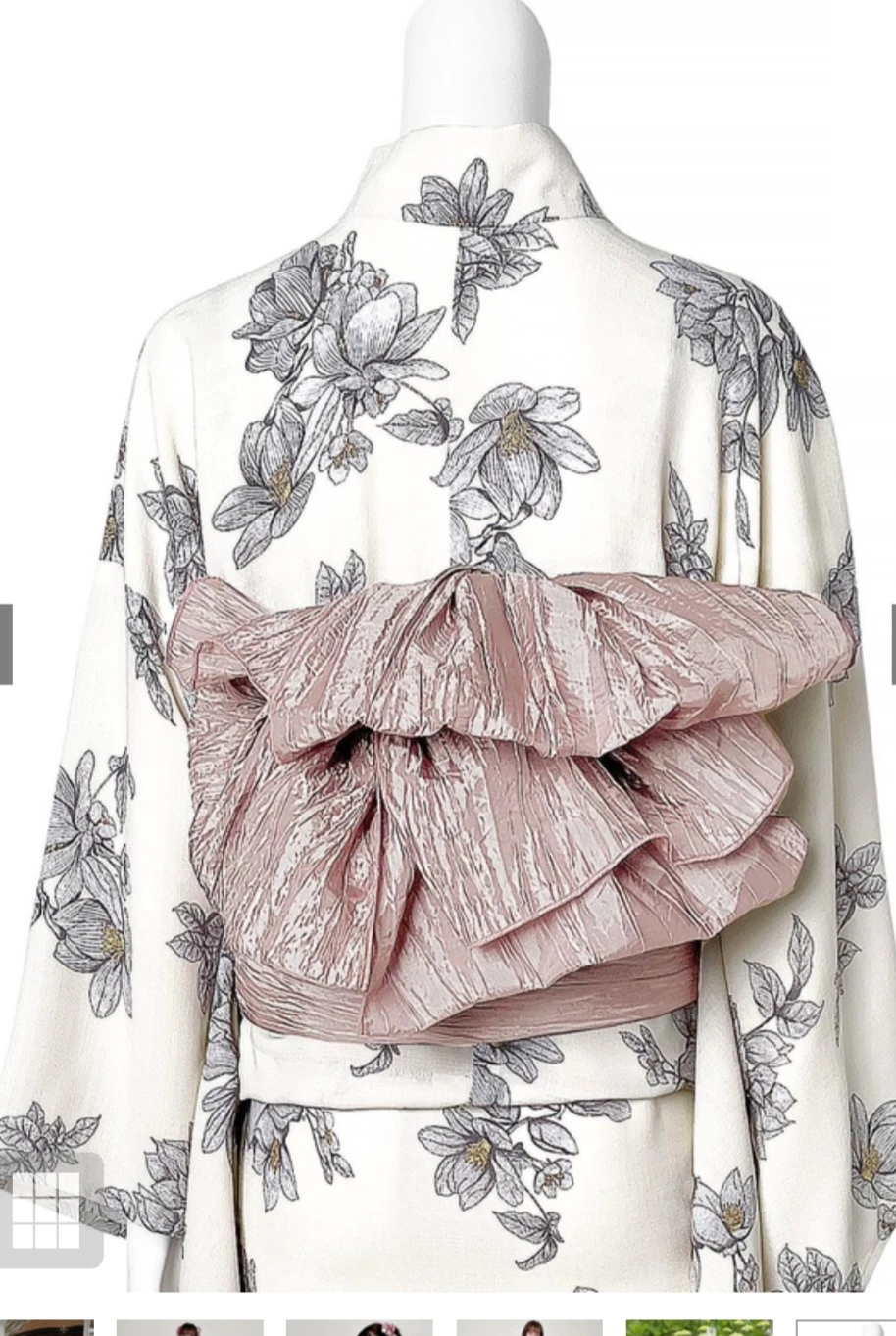 2 Piece Japanese Yukata Dress Set with belt