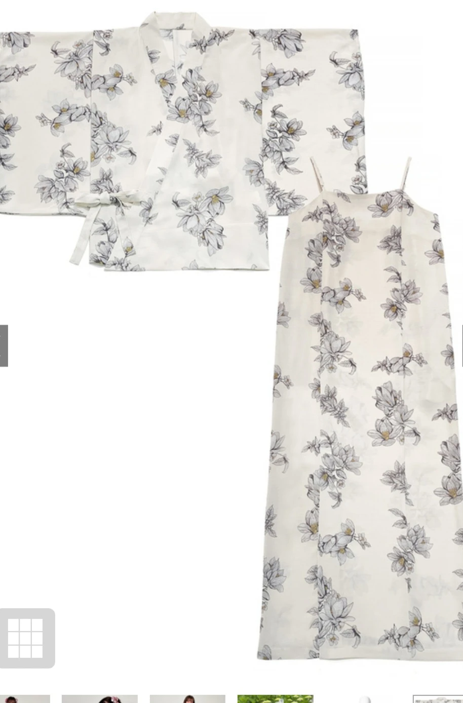 2 Piece Japanese Yukata Dress Set with belt - photo 5