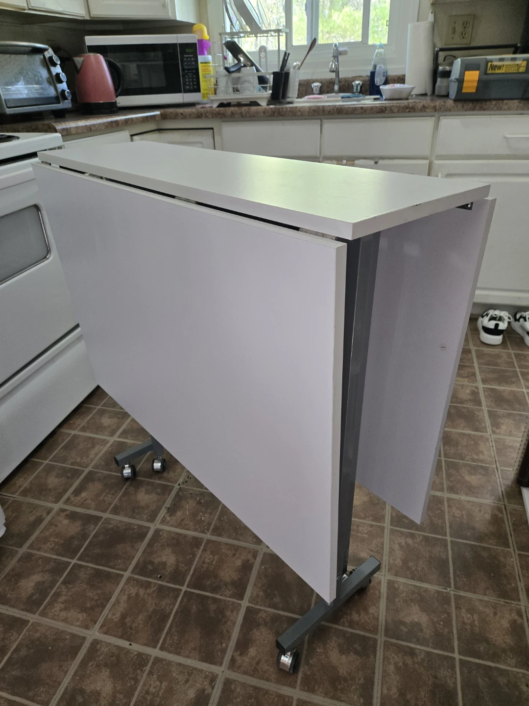 Drop Leaf Table on Wheels - photo 5