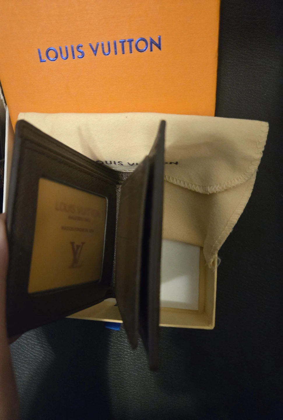 Louis Vuitton card holder and 3 fold wallet set - photo 4