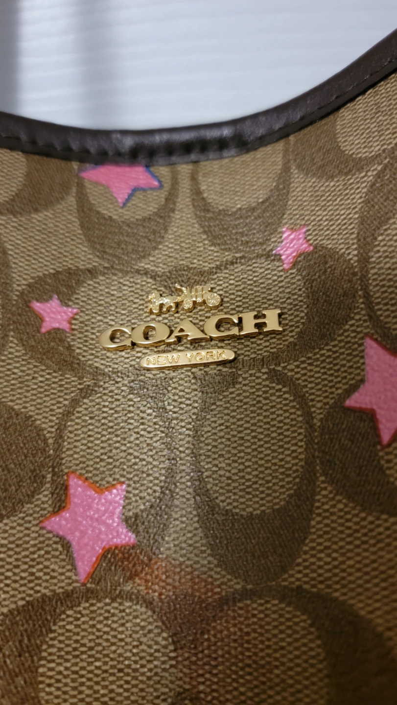 Coach City Tote In Signature Canvas With Disco Star Print - photo 2