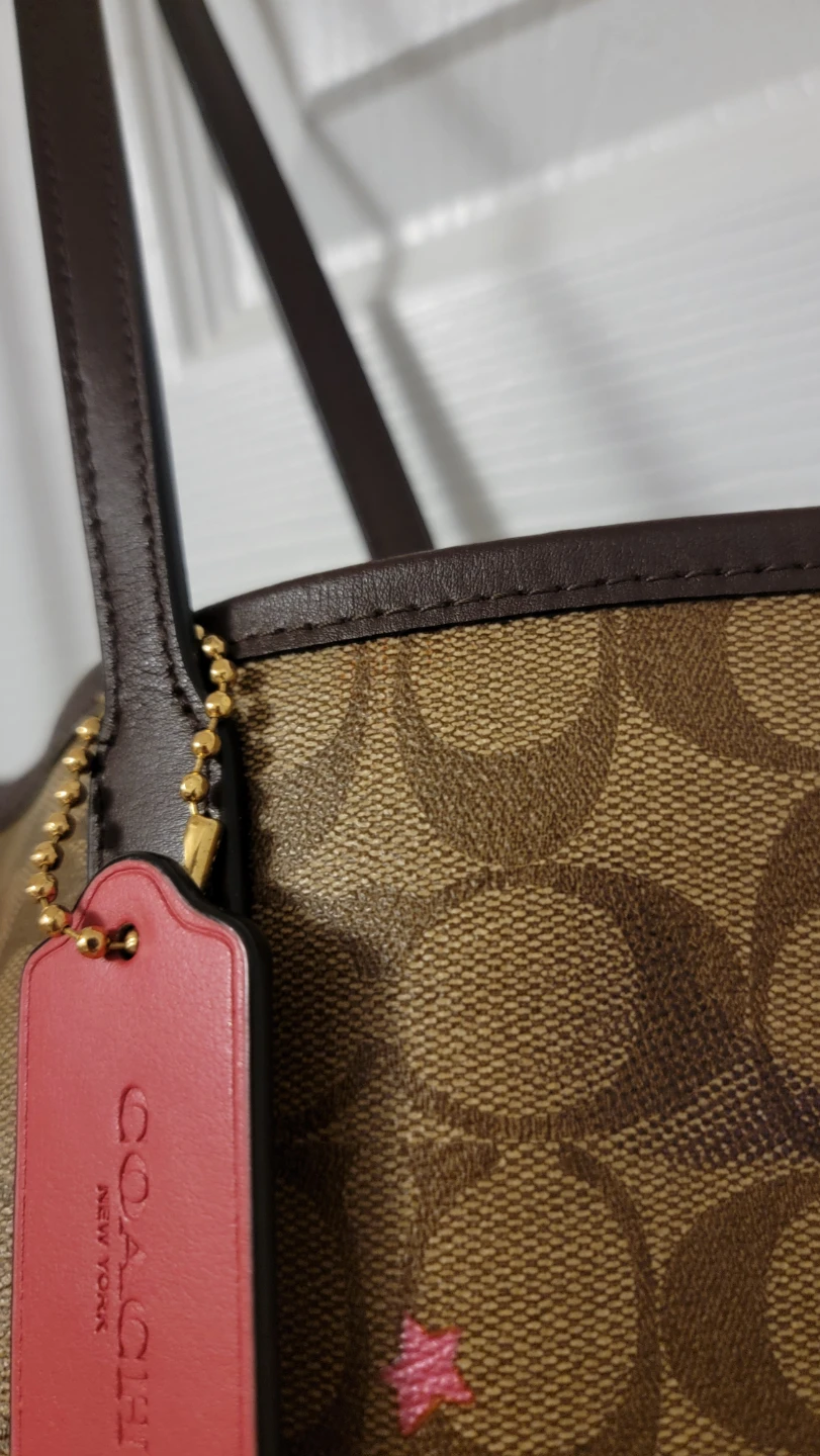 Coach City Tote In Signature Canvas With Disco Star Print - photo 3