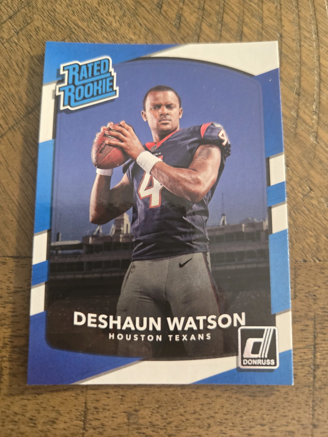 Deshaun Watson 2017 Donruss Rated Rookie Football Card