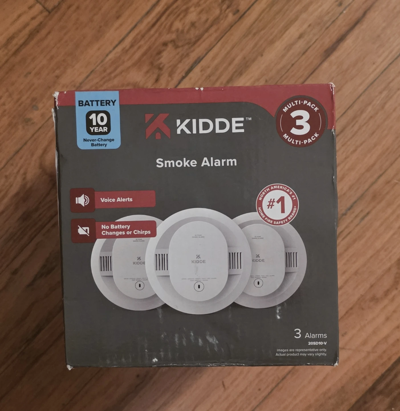 Kidde 10-Year Sealed Battery Smoke Alarms (3 Pack)