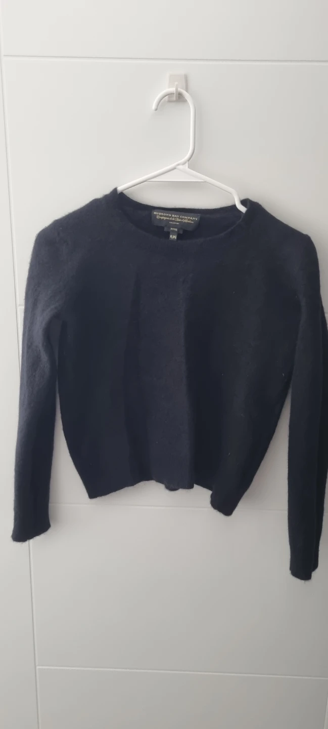 Hudson's Bay Company Black 100% Cashmere Sweater - Petites PL/PG