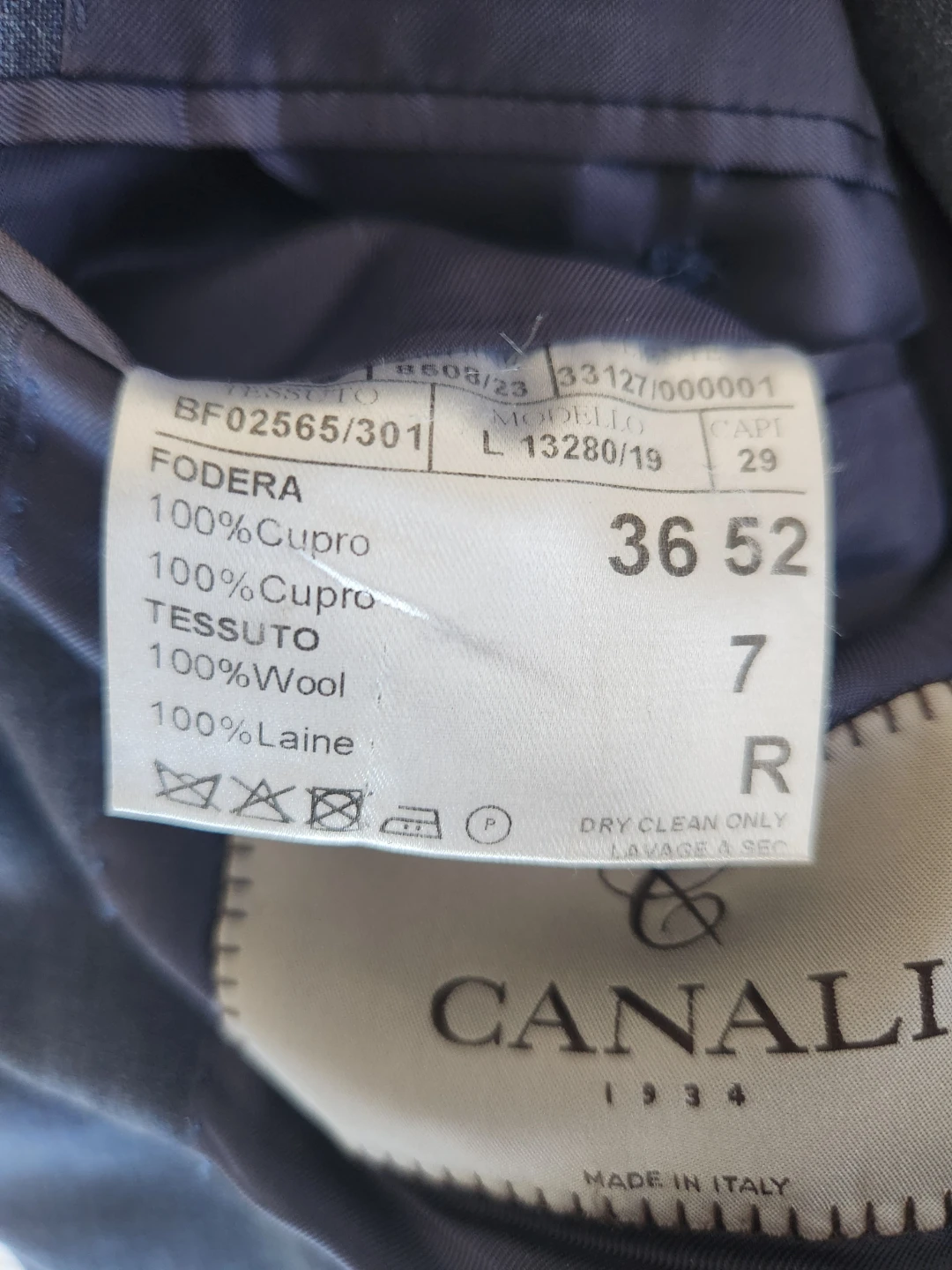 Canali Wool Suit - Navy Plaid - photo 4