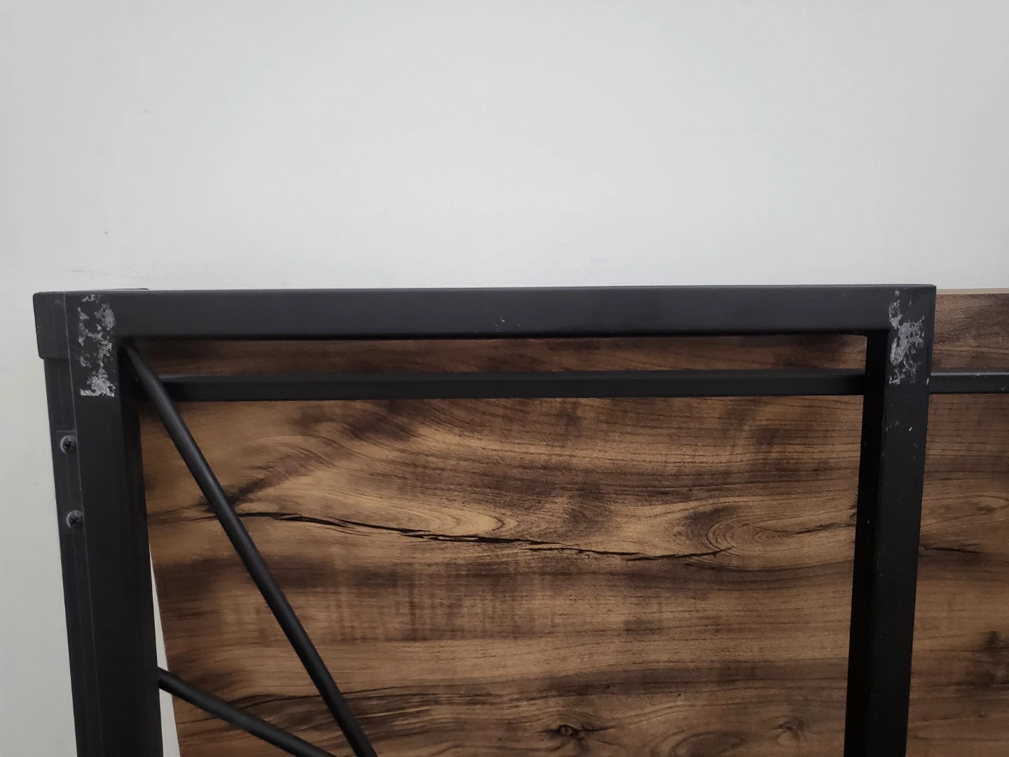 Rustic Brown and Black Folding Desk - 100cm - photo 5