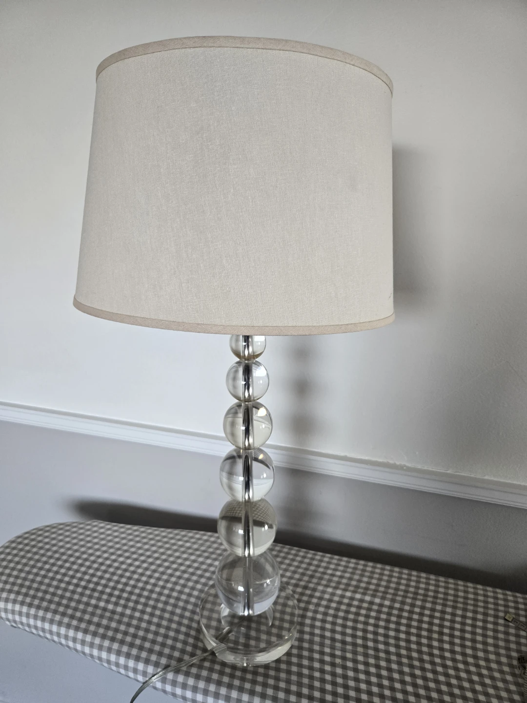 Stacked Crystal Bal Table Lamp