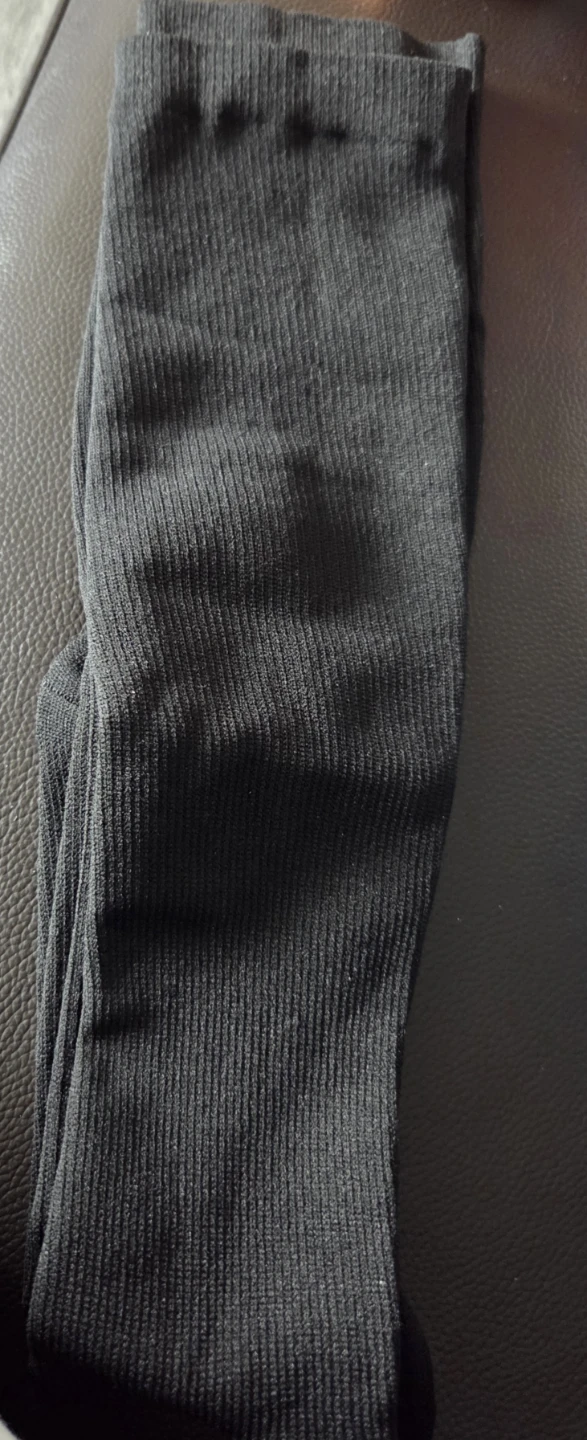 #🥕🤎FREE Compression socks Black Ribbed Knee-High Socks - photo 2