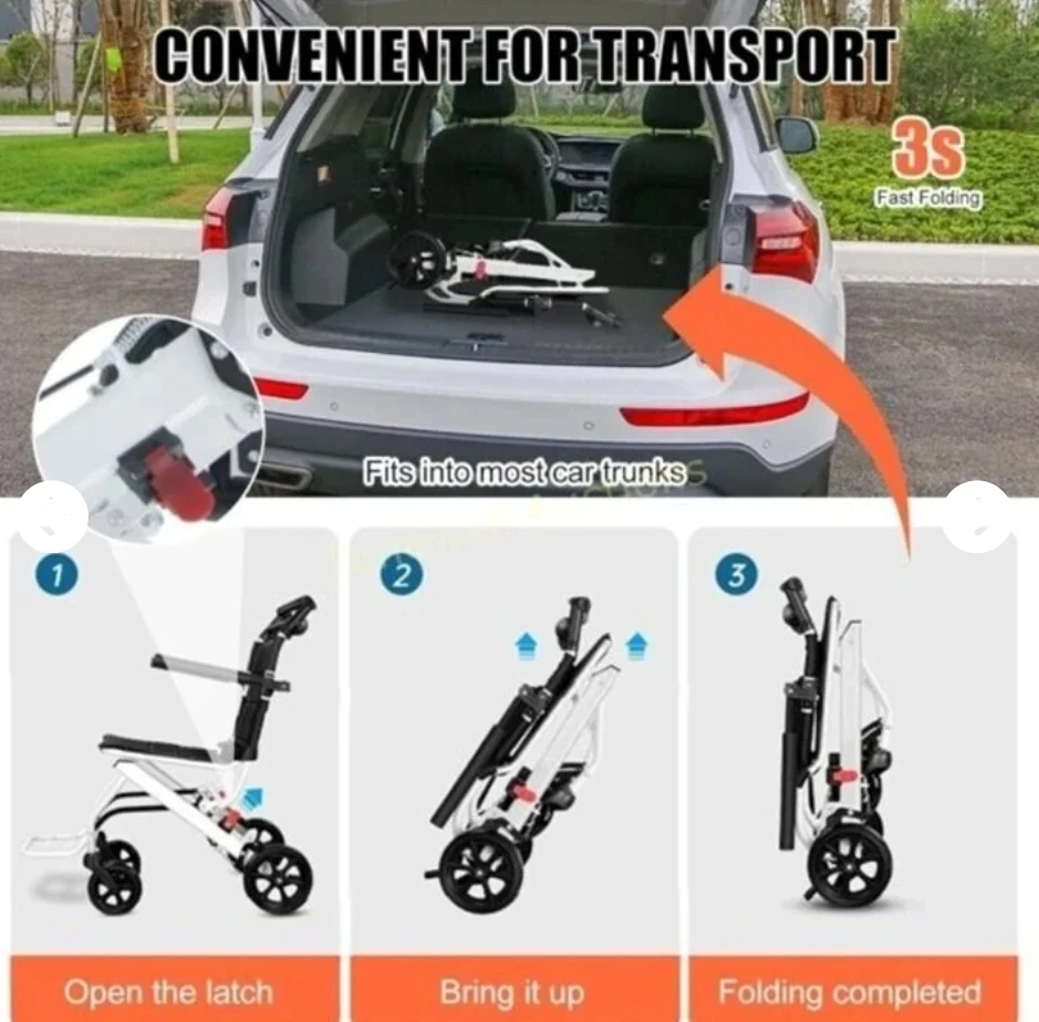 Lightweight Folding Wheelchair - photo 3
