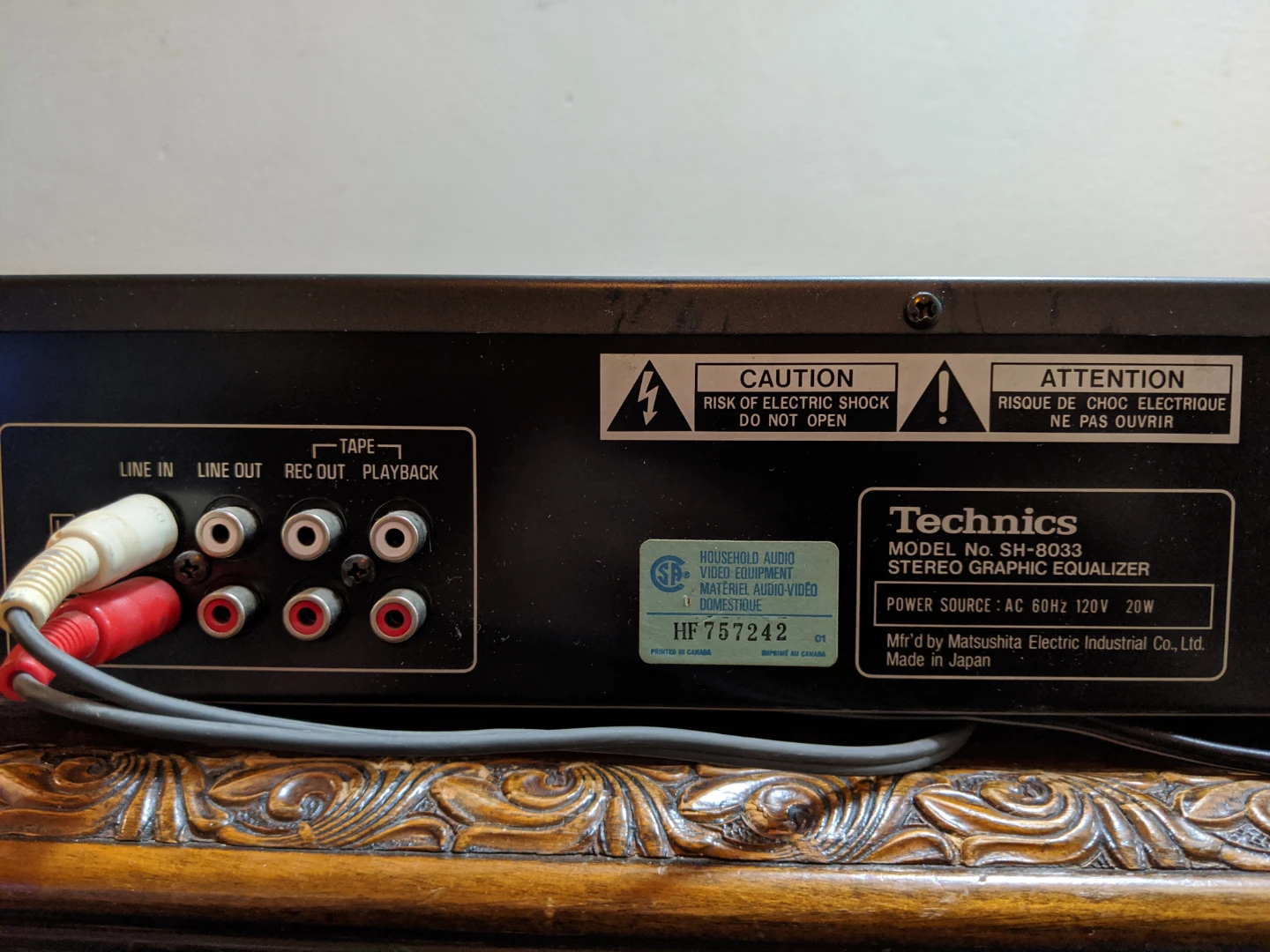 Technics SH-8033 Stereo Graphic Equalizer - photo 5