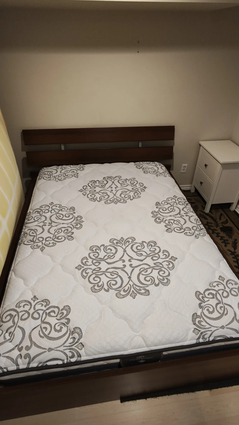 Double bed frame with mattress