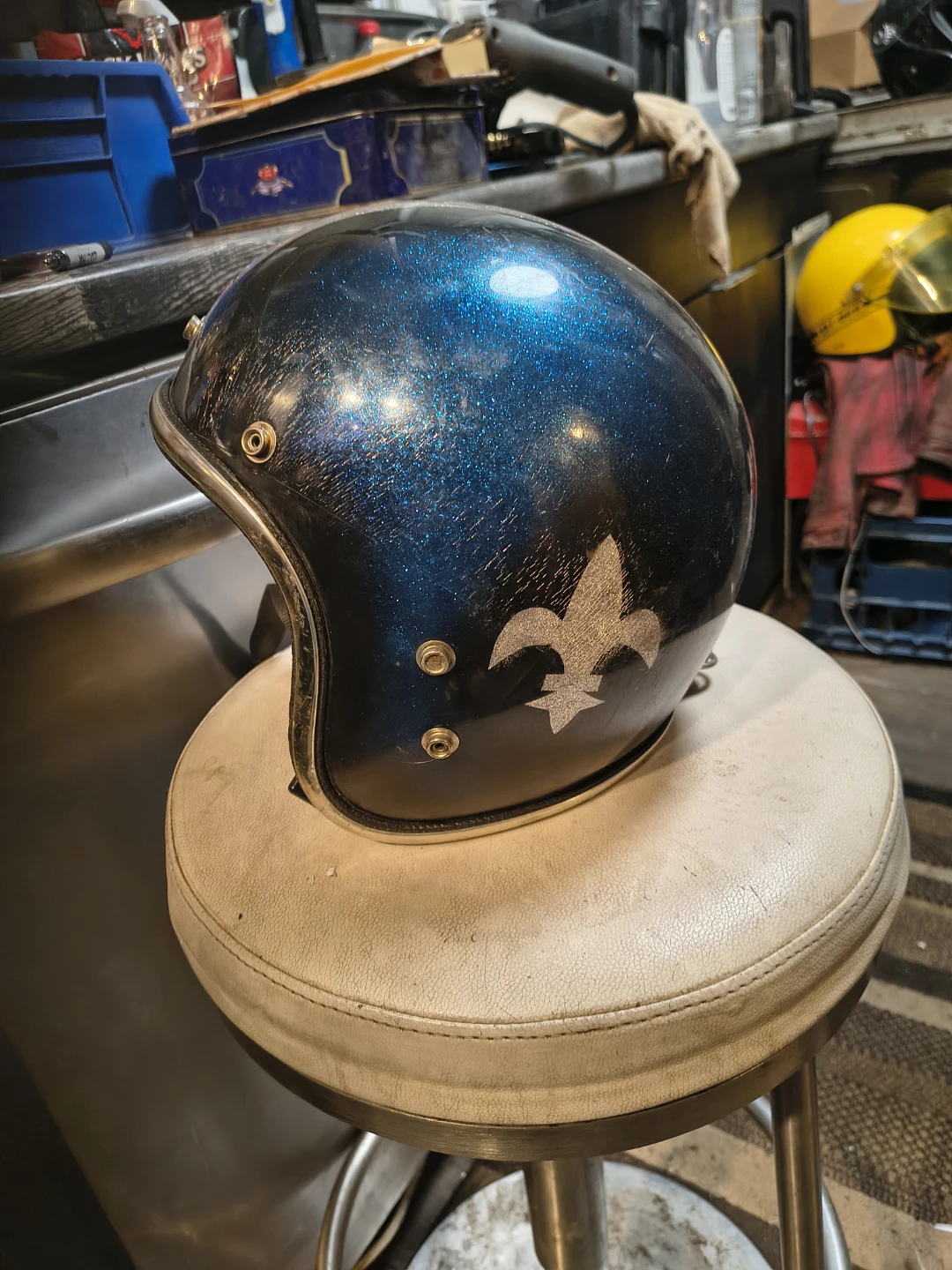 Vintage Motorcycle Helmet