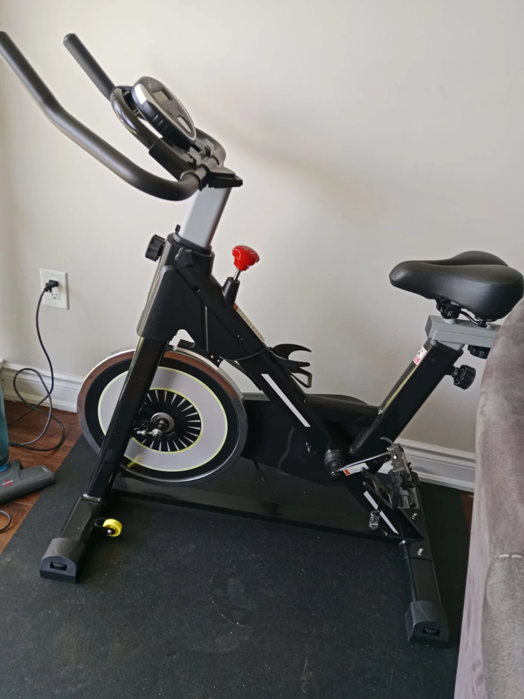 Black Spin Bike with Digital Display - photo 3