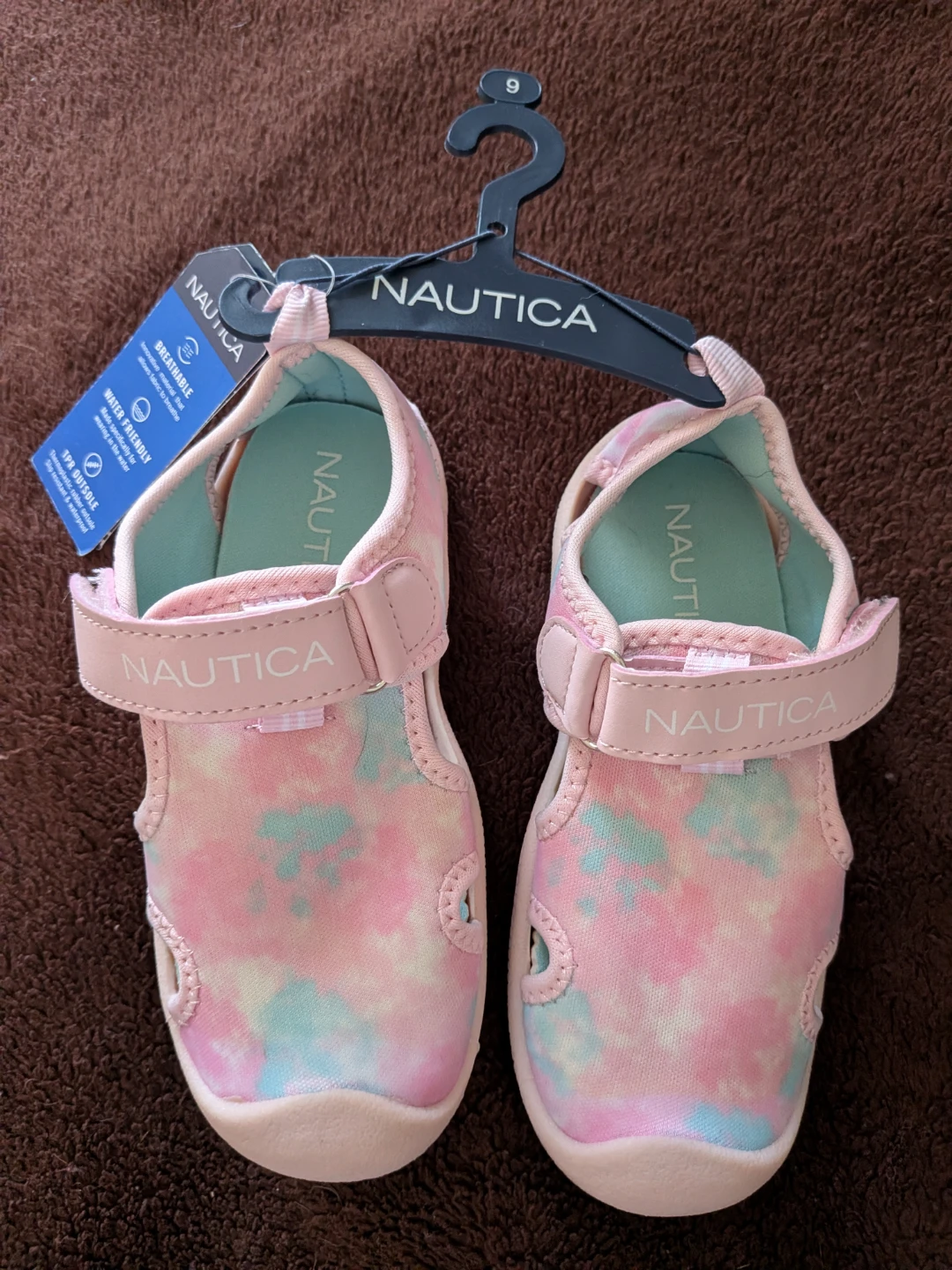 Nautica Kids' Pink Tie-Dye Water Shoes - Size 9