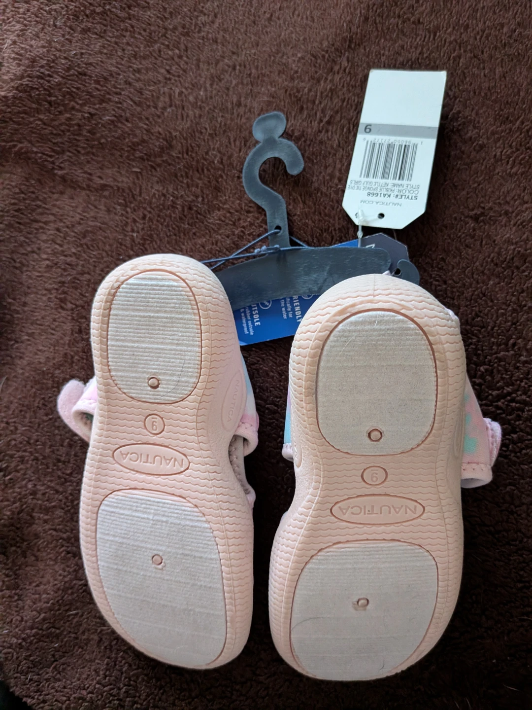 Nautica Kids' Pink Tie-Dye Water Shoes - Size 9 - photo 4