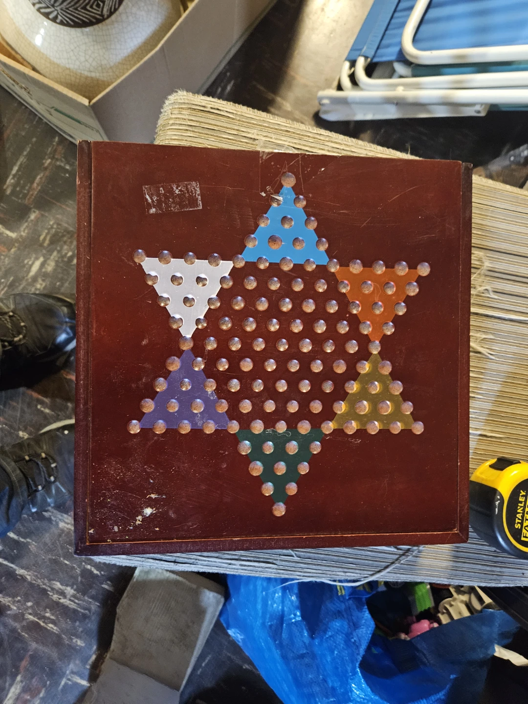 Wooden Chinese Checkers Board Game - photo 2