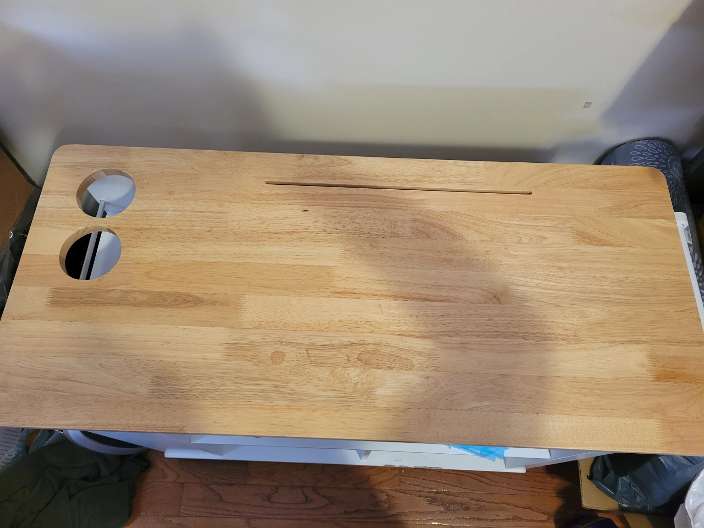 Wooden Top Kitchen Rolling Cart with Drawers and Shelves - photo 2